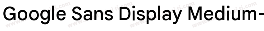 Google Sans Display Medium字体转换